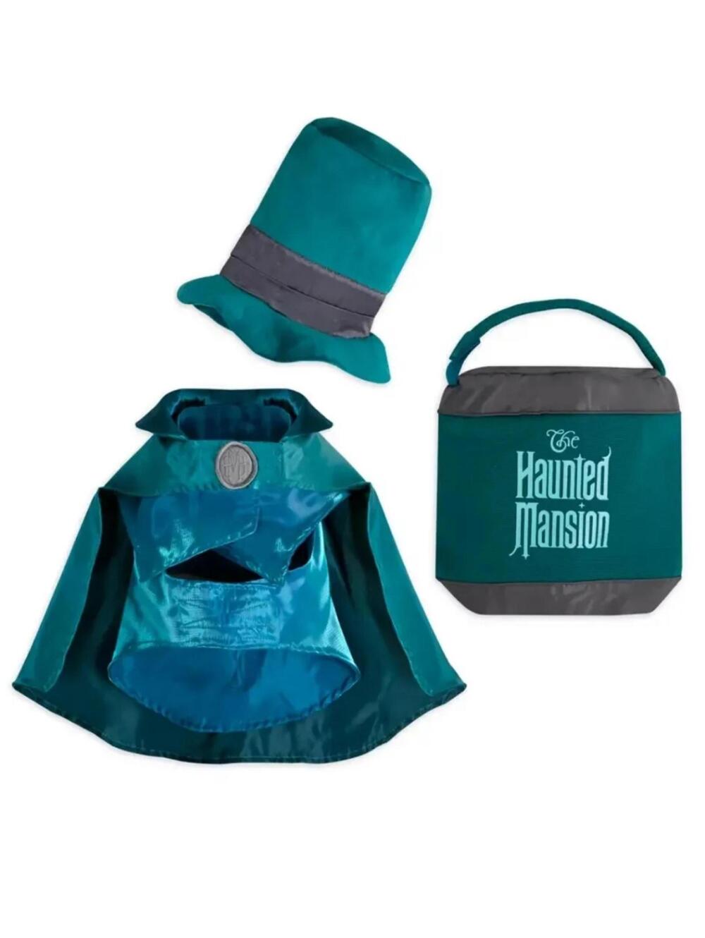 Disney Haunted Mansion Pet Costume with Hat and Bag Medium